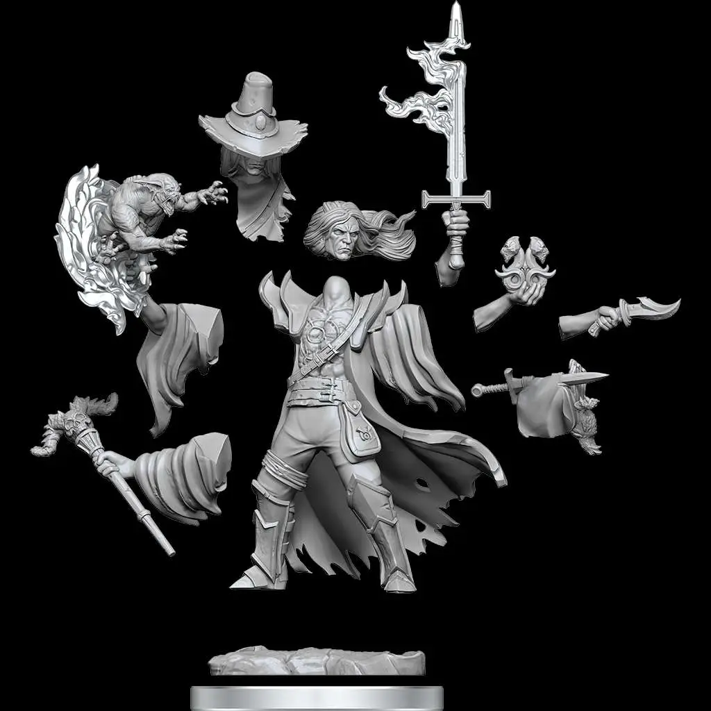 79287__2398151969 D&D FRAMEWORKS-HUMAN WARLOCK MALE - immagine 1