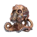 OCTO RESPIRAT BRONZE STEAMPUNK SKULL FIG - immagine 7