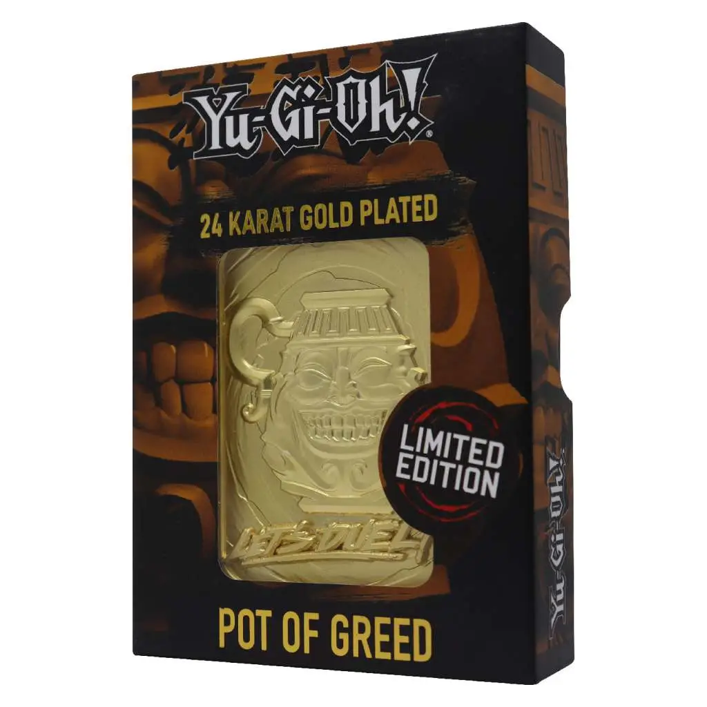 80498__2886989438 YU-GI-OH! LTD ED 24K GOLD-POT OF GREED - immagine 1