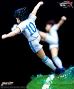 CAPTAIN TSUBASA CLASSIC OLIVIER ATTON & BEN BECKER GOLDEN TWIN SHOT RESIN STATUE - immagine 4