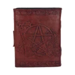 LEATHER DIARY EMBOSSED PENT/BROOM & LOCK - immagine 6