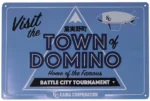 YU-GI-OH! DOMINO TOWN TIN SIGN - immagine 3