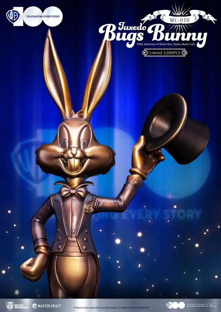 93340__2744740995 WARNER BROS STUDIOS 100TH ANN. TUXEDO BUGS BUNNY MASTERCRAFT - immagine 1