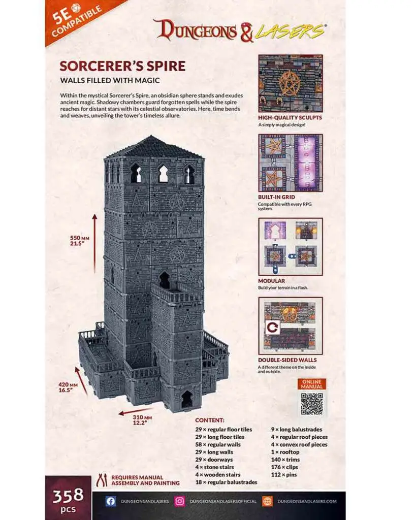 94632__3636128161 Dungeons & Lasers - SORCERER'S SPIRE - immagine 1