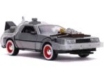 BACK TO THE FUTURE 3 1982 DELOREAN LIGHTS 1/24 DIE-CAST MODEL - immagine 7