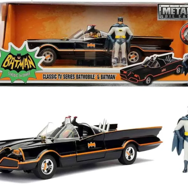 BATMAN 1966 BATMOBILE & BATMAN 1/24 DCM