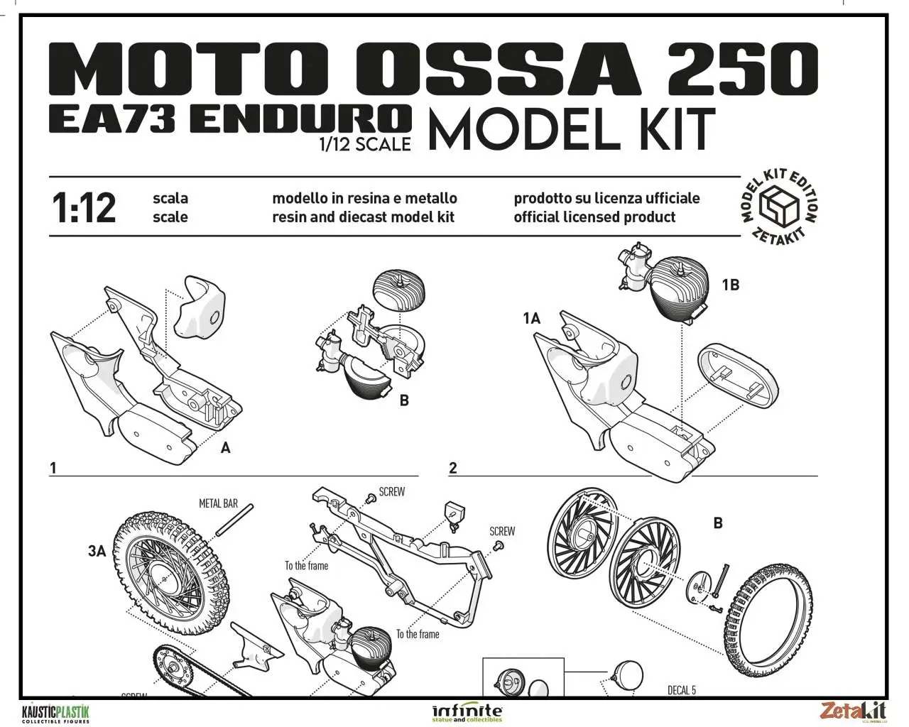 95387__183523643 MOTO OSSA MODEL KIT 1/12 - immagine 1