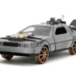BACK TO THE FUTURE PART 3 DELOREAN RAILROAD WHEELS 1/32 DIE-CAST MODEL VARIANT LIMITED EDITION
