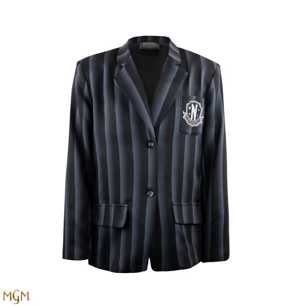 97422__2828854317 WEDNESDAY NEVERMORE ACADEMY BLACK BLAZER (L SIZE) - immagine 1