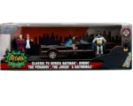 Batman 1966 - Batmobile With Batman, Robin, Joker & The Penguin - 1:24 Die-Cast Model Deluxe Edition