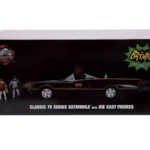 BATMAN 1966 BATMOBILE BATMAN & ROBIN DIE CAST MODEL 1/18 LIMITED EDITION