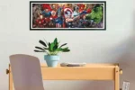 Marvel Avengers: Line Up - Panorama Jigsaw Puzzle 1000 Pcs - immagine 2