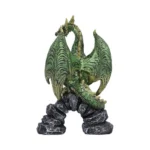 DRAGON FIGURINE GREEN METALLIC HARANU - immagine 7