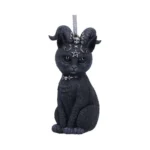 PAWZUPH BLACK HORNED CAT HANGING ORNAMENT - immagine 5