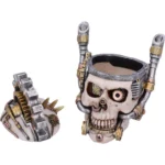 STEAMPUNK MECHANICAL METAL HEAD SKULL - immagine 8