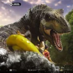 JURASSIC WORLD REBIRTH T-REX RIVER SCENE 1/20 STATUE - immagine 5