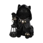 REAPERS FELINE LANTERN GRIM REAP CAT FIG - immagine 5