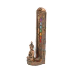 BUDDHA BRONZED ASCENDING CHAKRAS INCENSE BURNER - immagine 5