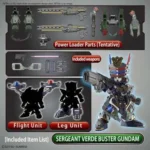 SDW HEROES SGT VERDE BUST GUNDAM DX SET - immagine 2