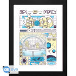 RICK AND MORTY - Framed print "Bad trip" (30 0)