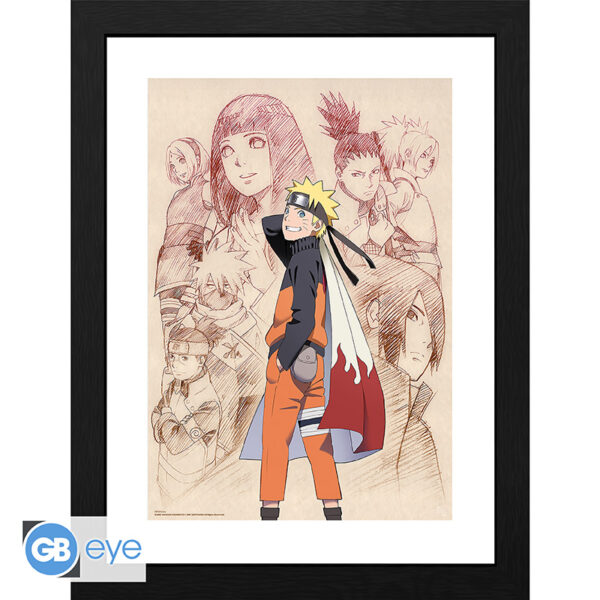 NARUTO SHIPPUDEN - Framed print "Naruto & His Allies" (30 0)