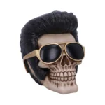 THE KING OF ROCK SKULL ORNAMENT 17CM - immagine 7