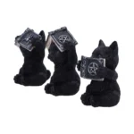 THREE WISE WITCHY BLACK SPELL CATS - immagine 6