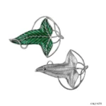 LORD OF THE RINGS LORIEN LEAF PIN BROOCH - immagine 4