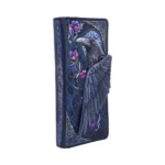RAVENS FLIGHT BLACK WING FLORAL EMBOSSED WALLET - immagine 4