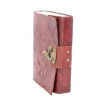 LEATHER DIARY EMBOSSD DRAGON & LOCK - immagine 5