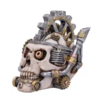 STEAMPUNK MECHANICAL METAL HEAD SKULL - immagine 6