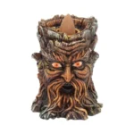 GREEN MAN TREE SPIRIT AGED OAK BACKFLOW INCENSE BURNER - immagine 6