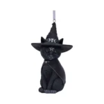 PURRAH BLACK WITCH CAT HANGING ORNAMENT - immagine 5