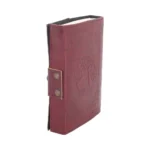 LEATHER DIARY EMBOSS TREE OF LIFE & LOCK - immagine 6
