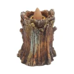 GREEN MAN TREE SPIRIT AGED OAK BACKFLOW INCENSE BURNER - immagine 8