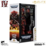 MCFARLANE ELITE 7INCH WARHAMMER 4000 DAWN OF WAR 4 CAPTAIN  CYRUS IN PHOBOS ARMOR ACTION FIGURE - immagine 3