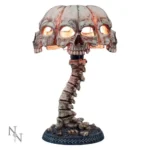 ATROCITY NATURAL BONE SKULL N SPINE LAMP - immagine 3