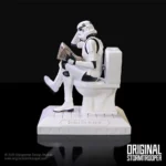 ORIGINAL STORMTOOPER POOPER TROOPER ON A TOILET FIGURINE - immagine 6