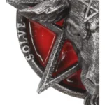 BAPHOMET HEAD RED PENTAGRAM HANGING ORNAMENT - immagine 7