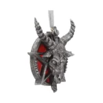 BAPHOMET HEAD RED PENTAGRAM HANGING ORNAMENT - immagine 8