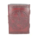 LEATHER DIARY EMBOSSED PENTAGRAM & LOCK - immagine 7