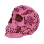 PINK TATTOO SKULL MONEY BOX - immagine 4