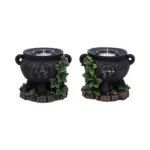 IVY CAULDRON CANDLE HOLDER SET OF 2 - immagine 7