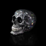 SKULL ORNAMENT HOLOGRAPHIC SILVER - immagine 5