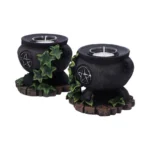 IVY CAULDRON CANDLE HOLDER SET OF 2 - immagine 6