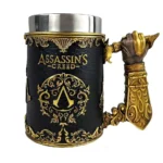 ASSASSIN'S CREED THROUGH THE AGES BLACK AND GOLD TANKARD - immagine 4