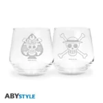 ONE PIECE LUFFY & ACE GLASS SET (2) - immagine 8