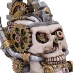 STEAMPUNK MECHANICAL METAL HEAD SKULL - immagine 7