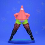 SpongeBob SquarePants Goofy Goober Rock Art Figure Patrick Star in Fishnets 15 cm - immagine 2