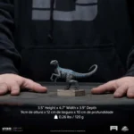 JW ICONS VELOCIRAPTOR BLUE STATUE - immagine 7